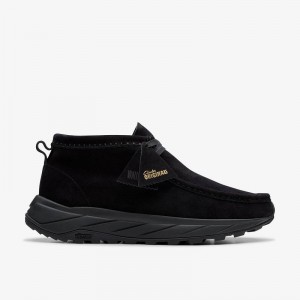 Black/Black Suede Clarks Wallabee Eden | CLKS-84608