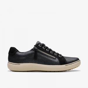 Black Abstract Clarks Nalle Lace | CLKS-85316