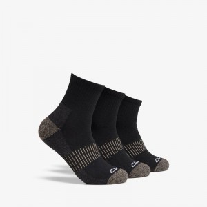 Black Clarks 3 Pack Ankle Sport Sock | CLKS-84194