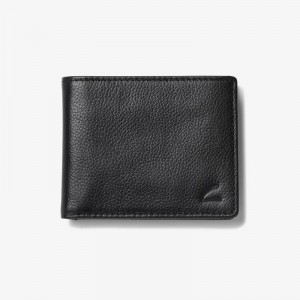 Black Clarks Classic Pebble Slimfold Wallet | CLKS-84167