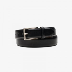 Black Clarks Dress Belt Burnished | CLKS-84200