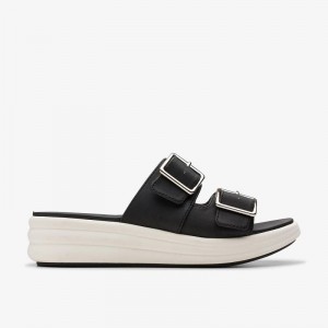 Black Clarks Drift Buckle | CLKS-84700