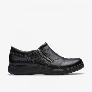 Black Leather Clarks Certina Pure | CLKS-84768