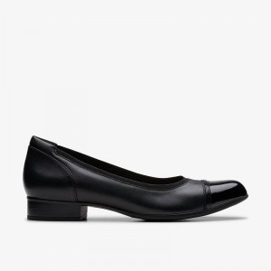 Black Leather Clarks Krystine May | CLKS-85224