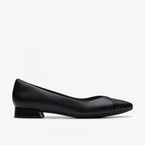 Black Leather Clarks Natalyn Wish | CLKS-85291