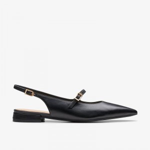 Black Leather Clarks Sensa 15 Shine | CLKS-85039