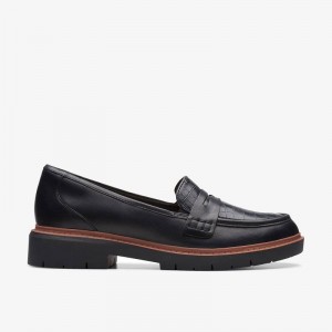 Black Leather Clarks Westlynn Ayla | CLKS-85080