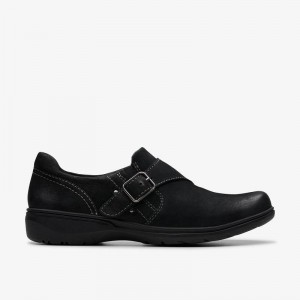 Black Nubuck Clarks Carleigh Jazz | CLKS-85343