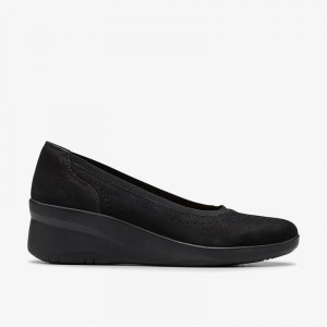 Black Nubuck Clarks Suttyn Kaylie | CLKS-84734