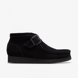 Black Suede Clarks Walla Boot Buckle | CLKS-85608