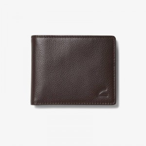 Brown Clarks Classic Pebble Slimfold Wallet | CLKS-84166