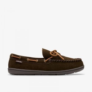 Brown Clarks Michel Rise Slippers | CLKS-84209