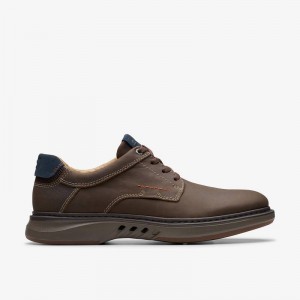 Brown Nubuck Clarks Un Briley Pace | CLKS-84333