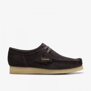 Brown Slate Suede Clarks Wallabee | CLKS-84513