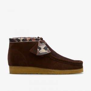 Brown Snake Combination Clarks Wallabee Boot | CLKS-84485