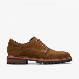 Brown Suede Clarks Clarkridge Lo | CLKS-84349