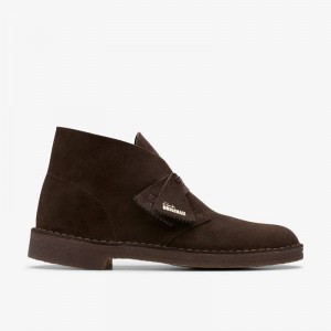 Brown Suede Clarks Desert Boot | CLKS-84466