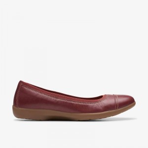 Chestnut Leather Clarks Meadow Opal | CLKS-85341