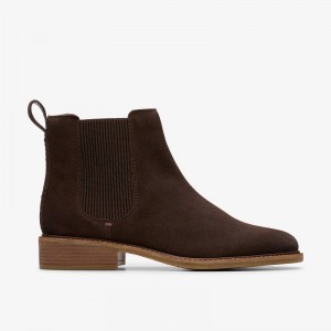 Dark Brown Suede Clarks Cologne Arlo 2 | CLKS-85443