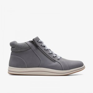 Dark Grey Clarks Breeze Glide | CLKS-85545