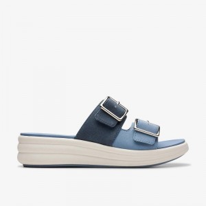 Denim Combination Clarks Drift Buckle | CLKS-84925