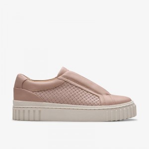 Light Pink Leather Clarks Mayhill Bay | CLKS-85179