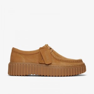 Light Tan Nubuck Clarks Torhill Bee | CLKS-84682