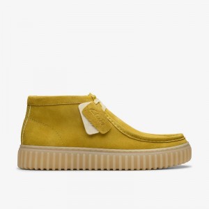 Lime Suede Clarks Torhill Hi | CLKS-84578