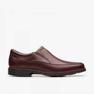 Mahogany Leather Clarks Un Kendric Go | CLKS-84260