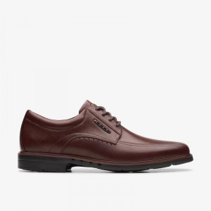 Mahogany Leather Clarks Un Kendric Way | CLKS-84367