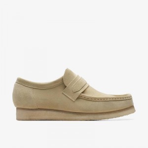 Maple Suede Clarks Wallabee Loafer | CLKS-84503