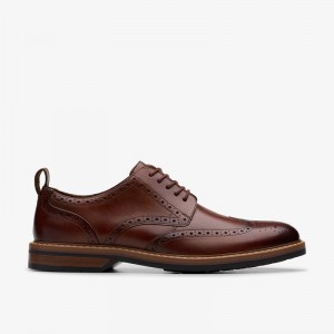 Mid Tan Leather Clarks Aldwin Limit | CLKS-84426