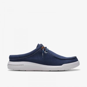 Navy Canvas Clarks Driftlite Surf | CLKS-84295