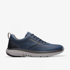 Navy Leather Clarks Pro Lace | CLKS-84240