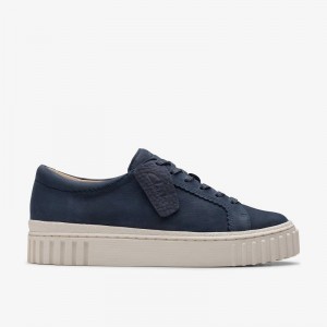 Navy Nubuck Clarks Mayhill Walk | CLKS-85336