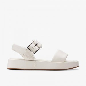 Off White Leather Clarks ALDA STRAP | CLKS-84947