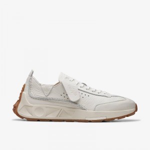 Off White Leather Clarks Craft Speed | CLKS-85153