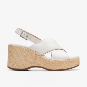 Off White Leather Clarks Manon Wish | CLKS-85124