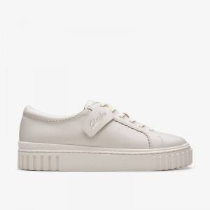 Off White Leather Clarks Mayhill Walk | CLKS-85338