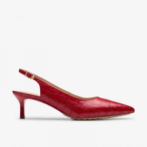 Red Interest Clarks Adela Sling | CLKS-85189