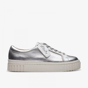 Silver Metallic Clarks Mayhill Walk | CLKS-85180