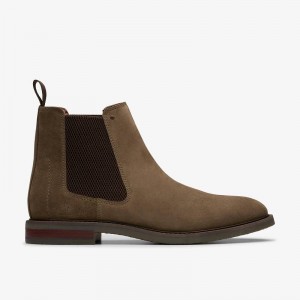 Stone Suede Clarks Jaxen Easy | CLKS-84390