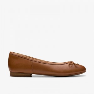 Tan Leather Clarks Fawna Lily | CLKS-85074