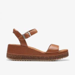 Tan Leather Clarks Kassanda Lily | CLKS-84908