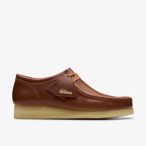 Tan Leather Clarks Wallabee | CLKS-84507