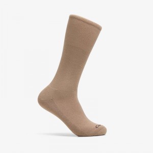 Taupe Clarks Solid Crew Sock | CLKS-84177