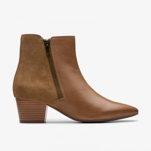 Taupe Leather Clarks Ellanie Vibe | CLKS-85464