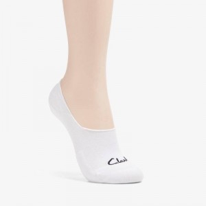 White Clarks Basic Liner Sock | CLKS-84653