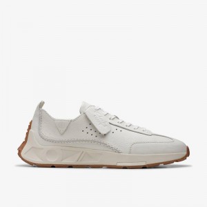 White Leather Clarks Craft Speed | CLKS-84232