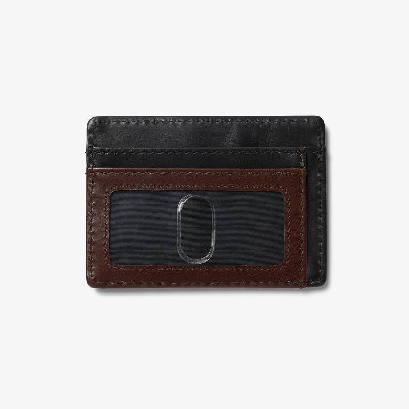 Black/Brown Clarks Shine Credit Card Holder | CLKS-84159